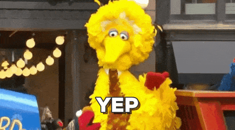 The big bird saying yep