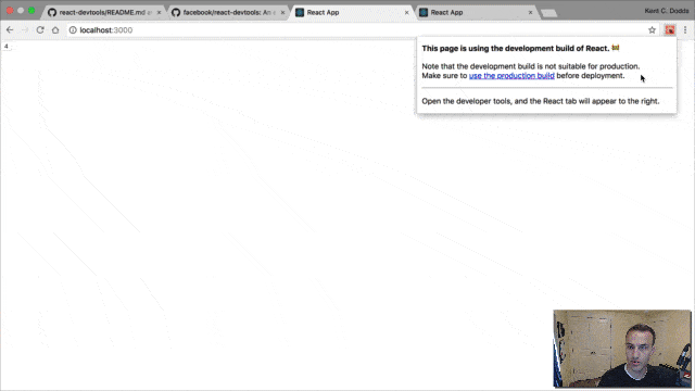 gif of react devtools demo