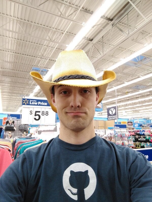 Some of the s I took for my wife to help me choose what hat to get (we chose the one on the_left)
