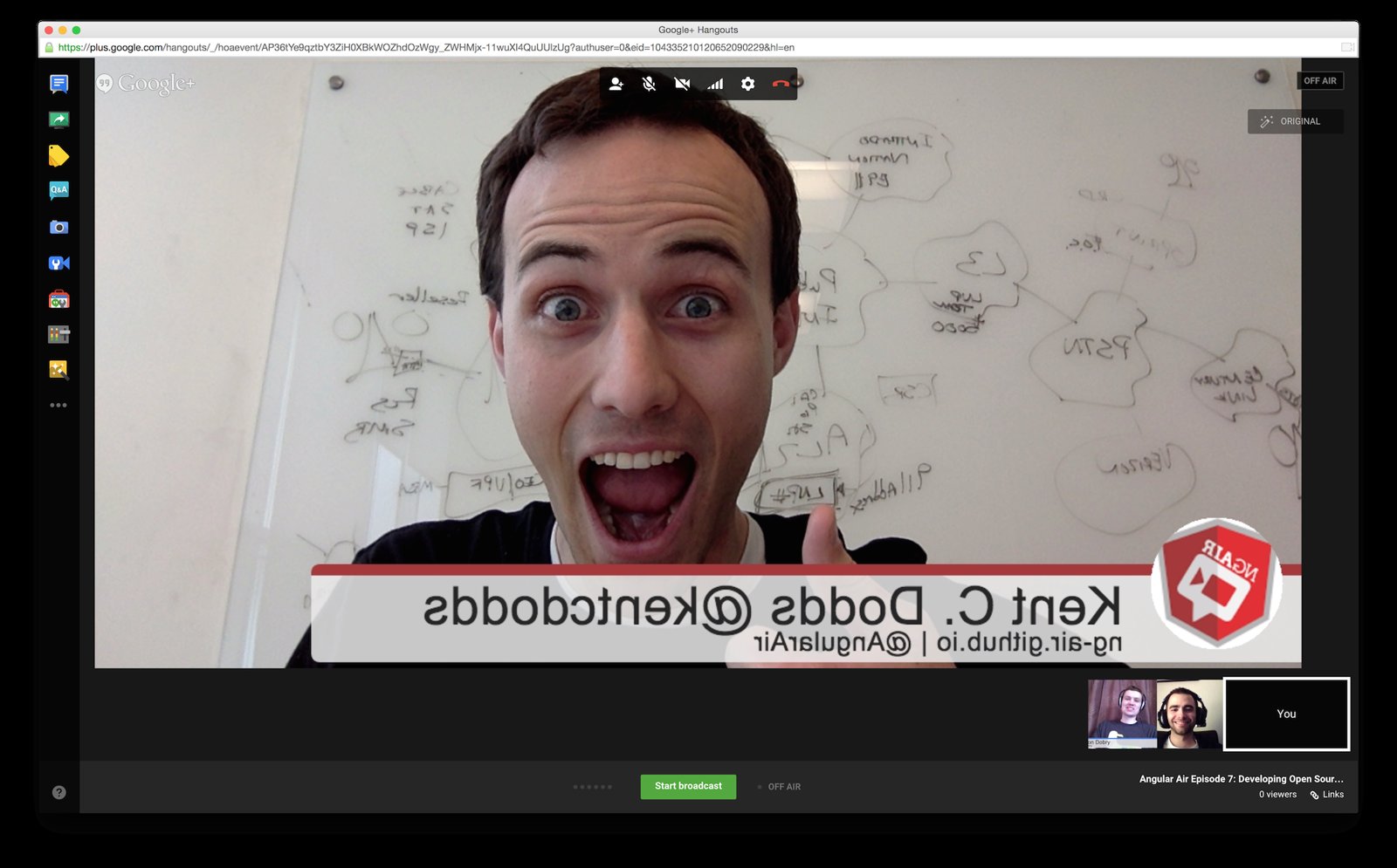 Angular Air Hangouts screenshot