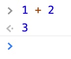 1 + 2 evaluating to 3