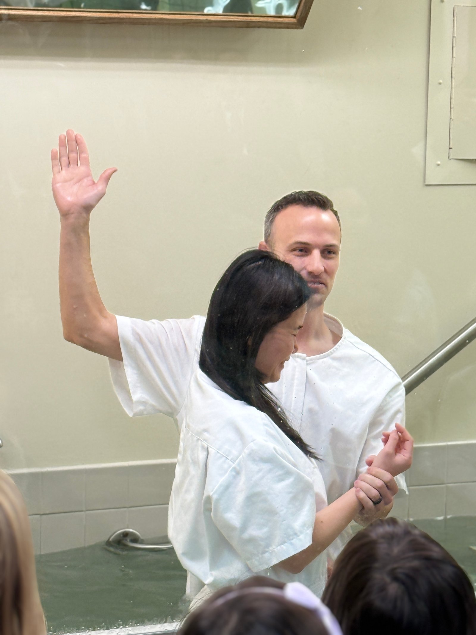 Bei being baptized