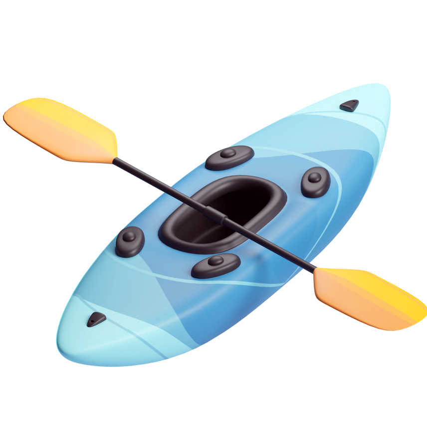 Illustration of a kayak